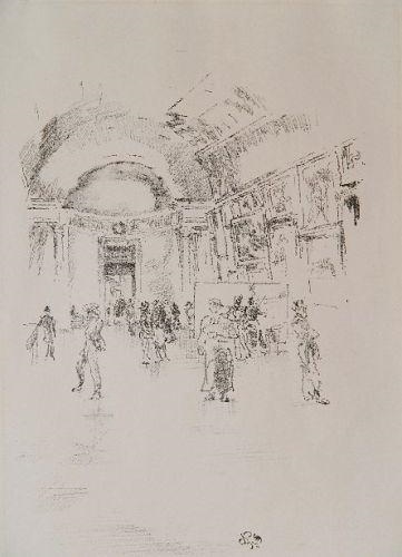 The Long Gallery, Louvre by James Abbott McNeill Whistler, 1894