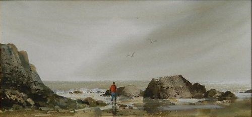 Fred Leach | Man On Beach | MutualArt