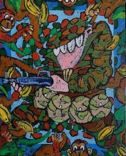 Monkey Warfare by George Kocar, 1984