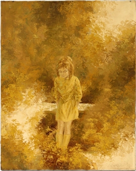 SEATED YOUNG GIRL - Peter Schofield