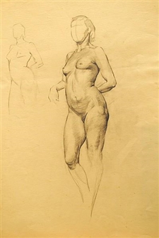 Study for woman´s nude - R. J. Mason