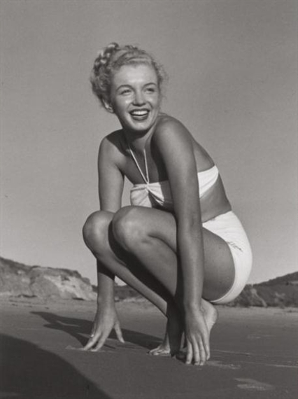Marilyn Monroe (Tobey Beach White Swim Suit) by Andre de Dienes, 1949