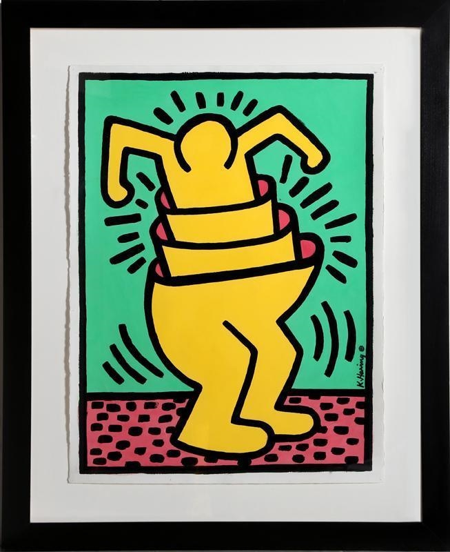 Artwork by Keith Haring, Untitled, Made of Acrylic on Paper