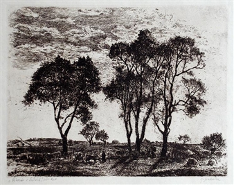 Pre-evening in meadows - Jindřich Mahelka