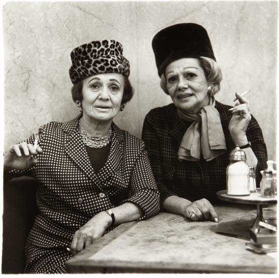 Two Ladies at the Automat by Diane Arbus, 1966