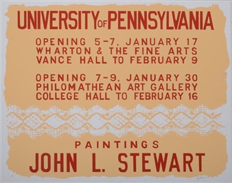 2 works; University of Pennsylvania Opening; and Untitled - John Stewart