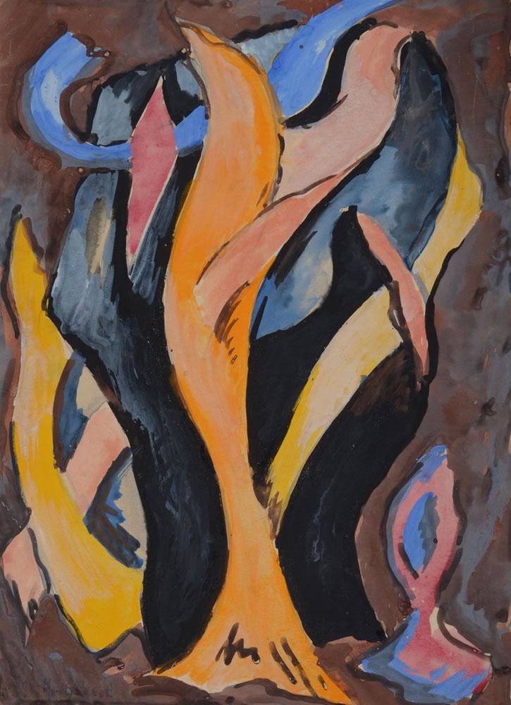 MacGregor Willard Abstract Trees (1938) MutualArt