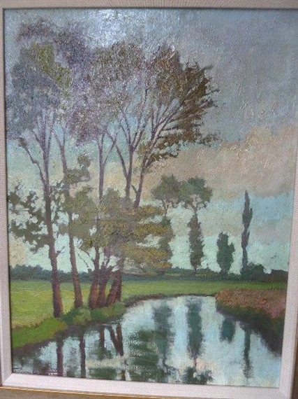 River Landscape by Pierre Martin Gueret