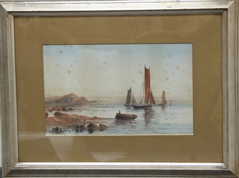 Fishing Boats at Low Tide - M. Farquharson