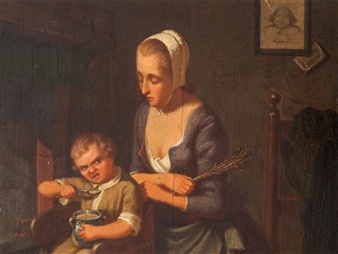 Mother Feeding Her Child - C. Wingen