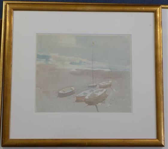 Artwork by Thomas Stuart Milner, Brighton beach, Made of watercolour