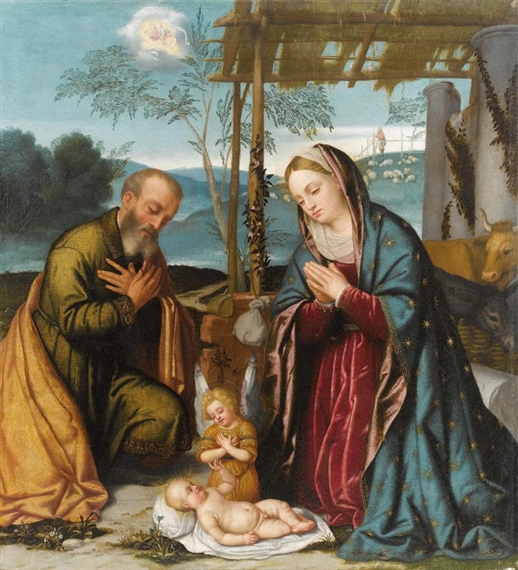 Die Geburt Christi - Moretto da Brescia