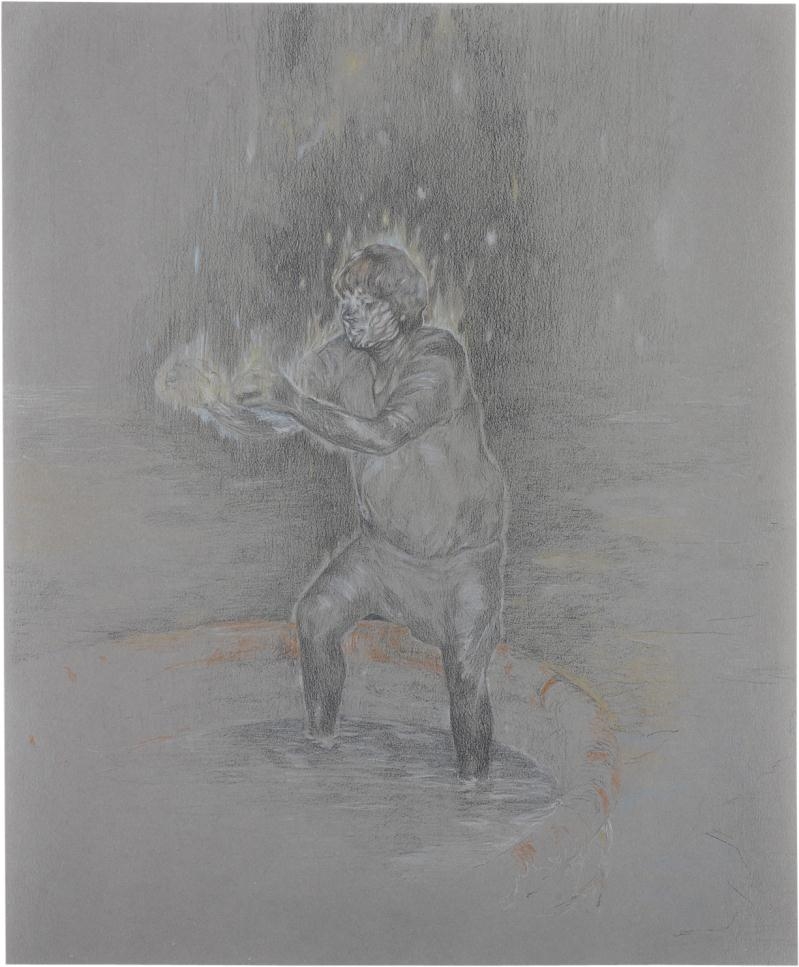 Artwork by Duncan Marquiss, Me and You, Made of Coloured pencil, graphite on paper