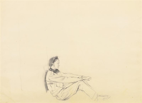Allen (Oodie) Lynch by Andrew Wyeth, 1944