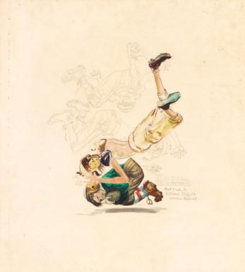 Study for Four Sporting Boys  Football