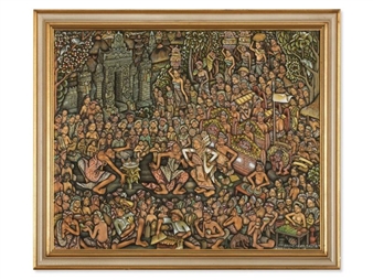 Balinese Temple Scene - Ida Bagus Made Togog