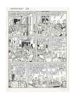 FREDDY LOMBARD,  VACANCES A BUDAPEST (T.4, PLANCHE 26), LES HUMANOIDES ASSOCIES - Yves Chaland