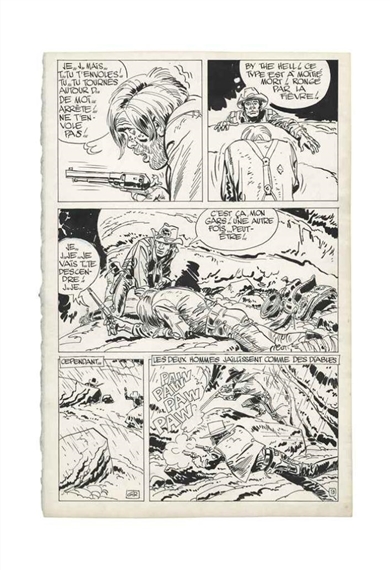 LA JEUNESSE DE BLUEBERRY CAVALIER BLEU (T.03), DARGAUD by Jean Baptiste Giraud, 1968