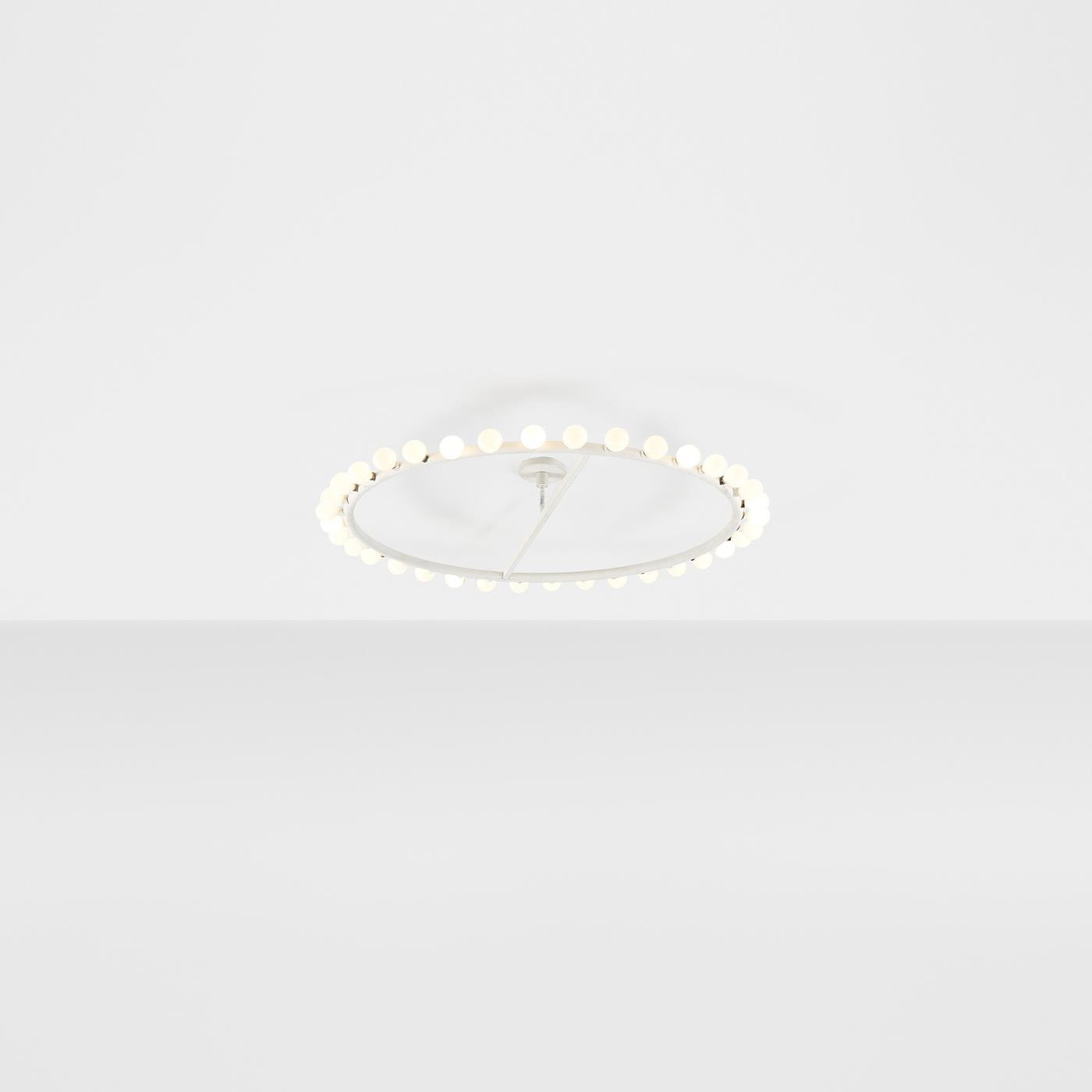 Artwork by Alvin Lustig, Ceiling light, Made of enameled steel and aluminum