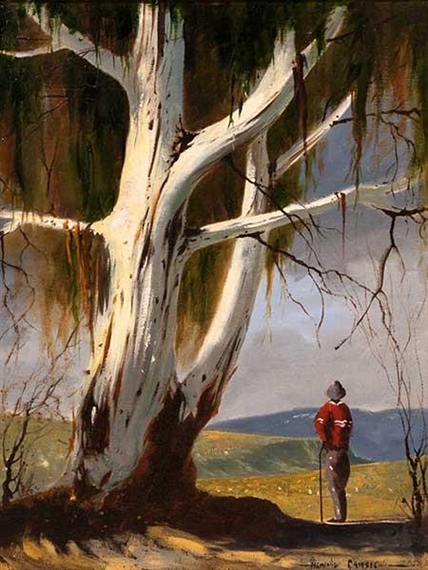 Figure Under a Gum Tree by Hennie Griesel