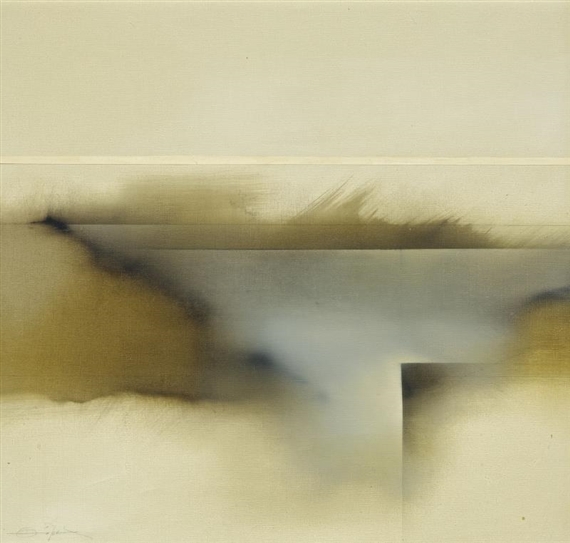 LA HOZ EN INVIERNO (THE SICKLE IN WINTER) by Fernando Zóbel, 1970