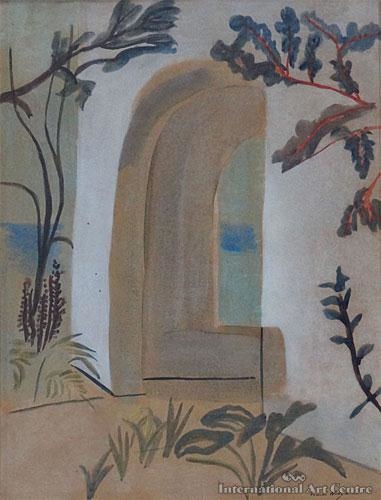 Mediterranean Courtyard by Frances Hodgkins