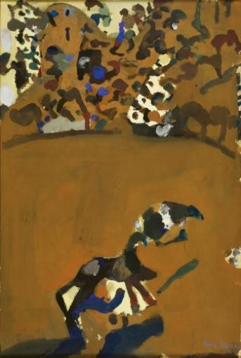 Artwork by John Olsen, Untitled, Made of Oil on composition board