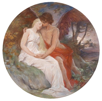 Cupid and Psyche by Ernst Roeber