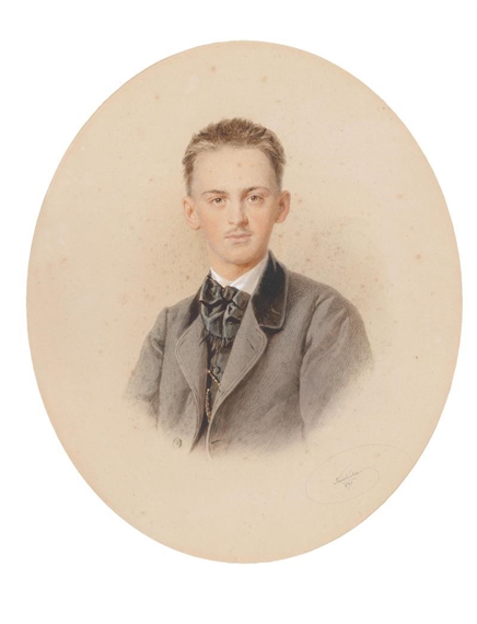Young Lad with Short Hair by Josef Kriehuber, 1871