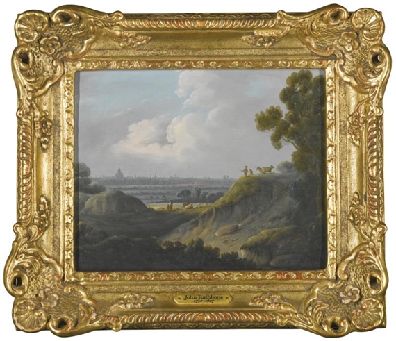 A DISTANT VIEW OF LONDON FROM HAMPSTEAD by John Rathbone