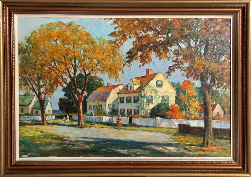 Artwork by Frances H. McKay, Road To The Bay, Made of Oil on Canvas