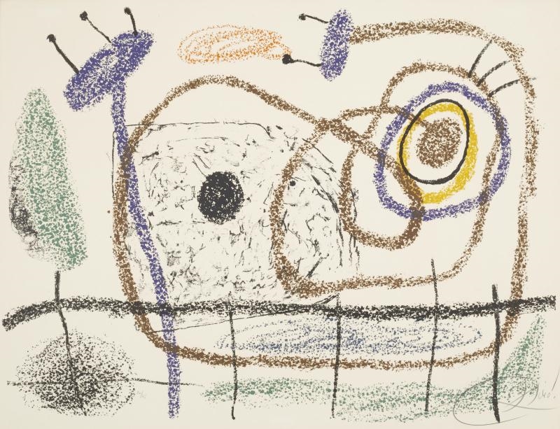 Pl. 7, from Album 21 by Joan Miró, 1978