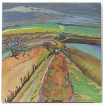 Bridleway through fields - Alison Dunhill