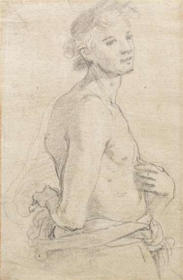 A standing youth by Jacopo Chimenti