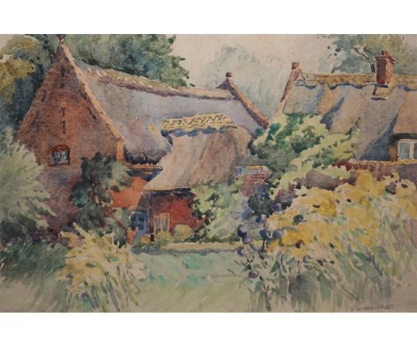 Country Cottage by Ernest W. Haslehust