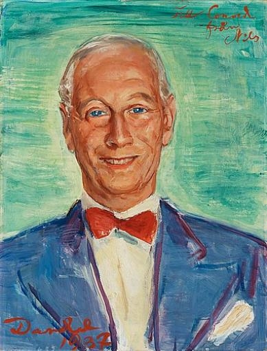 Portrait of Conrad M Pineus by Nils Dardel, 1937