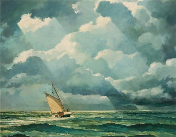 Sailing Under Stormy Sky