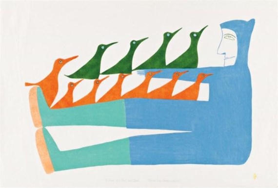 Baker Lake,  My Dream of a Person with Birds