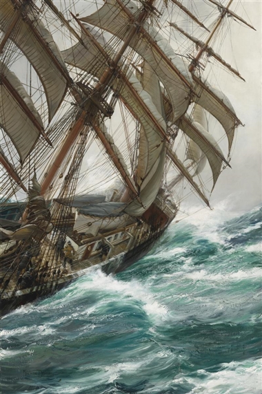 Montague Dawson | WIND IN THE RIGGING | MutualArt