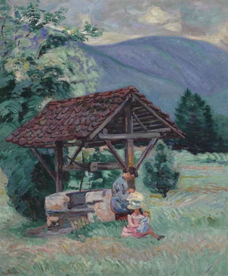 Pontcharra, Madame Guillaumin et sa fille Marguerite