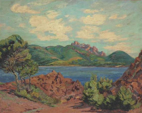 La Baie d'Agay by Armand Guillaumin, circa 1900