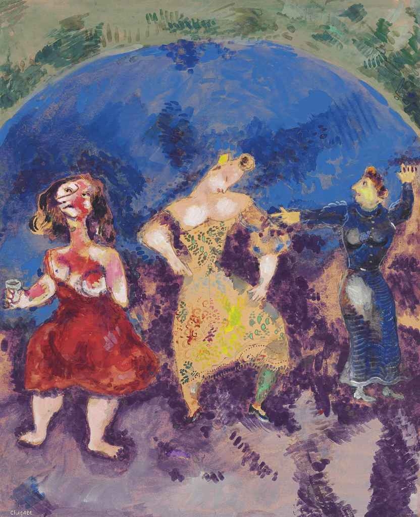yy9Marc Chagall、Les Paysans Russes