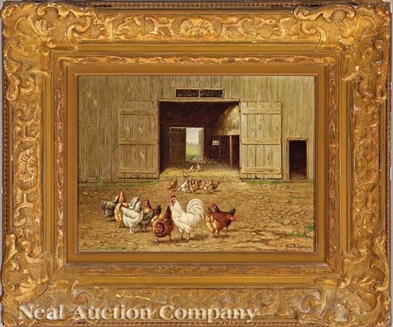 Barnyard with Chickens by William Robinson