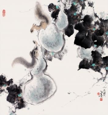 Artwork by Zhong Rurong, SQUIRREL