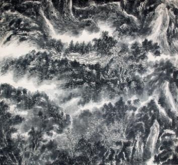 Artwork by Huang Binhong, LANDSCAPE