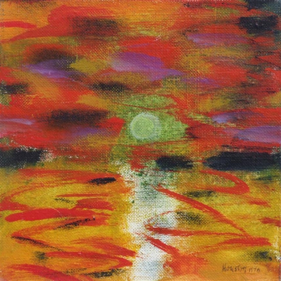 Sunset Over the Lake 1 by John Houston, 1970