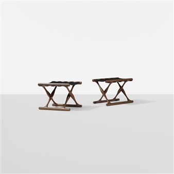 2 works: Guldhoj folding stools - Poul Hundevad