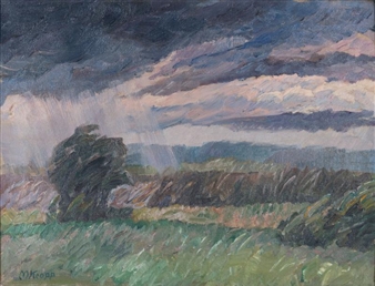 Thunderstorm Over Landscape - Martha Kropp