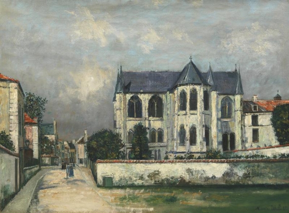 ÉGLISE SAINT LÉGER, SOISSONS by Maurice Utrillo, circa 1913