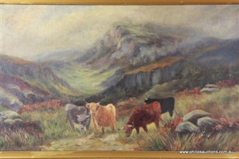 Untitled Scottish Highland Cattle - Annie Gibbon